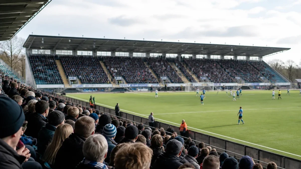 Veikkausliiga ottelutunnelmaa suomalaisella stadionilla