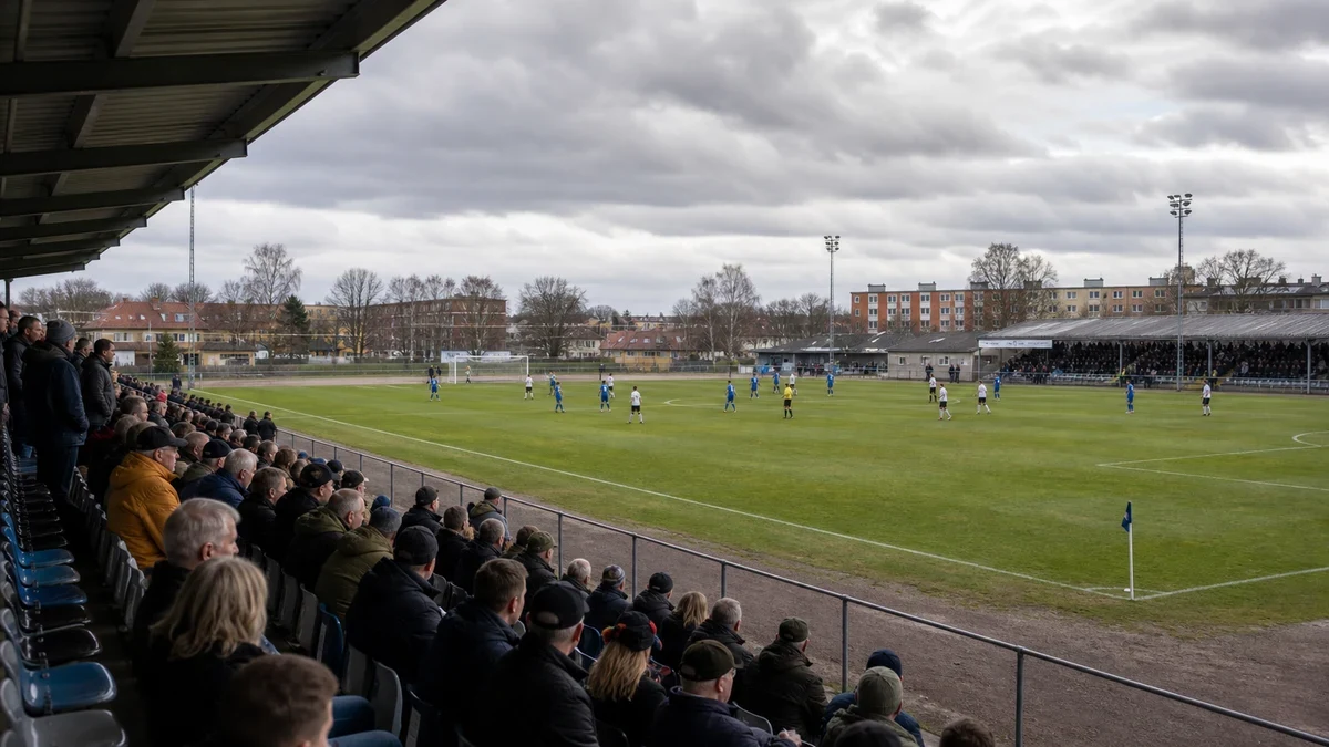 Ykkösliiga ottelutunnelmaa suomalaisella stadionilla